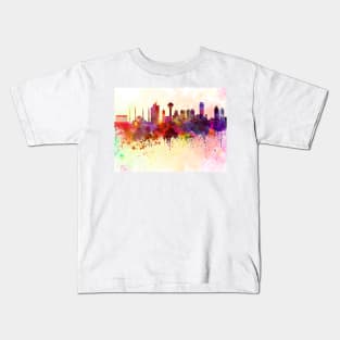 Ankara skyline in watercolor background Kids T-Shirt